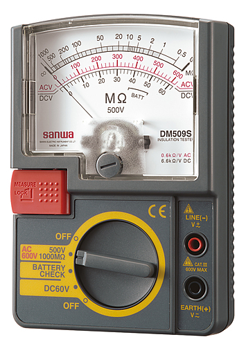 三和電気計器(SANWA)　絶縁抵抗計　DM509S　「在庫掲載」