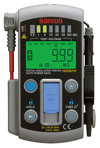 三和電気計器(SANWA)　絶縁抵抗計（デジタル7レンジ式） HG561H　「在庫掲載」