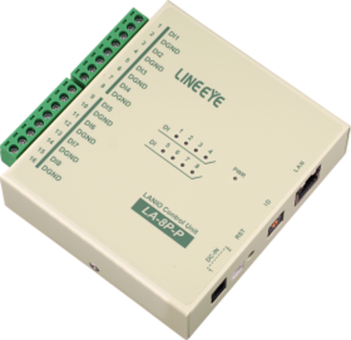 ラインアイ　LAN接続型デジタルIOユニット　LA-8P-P