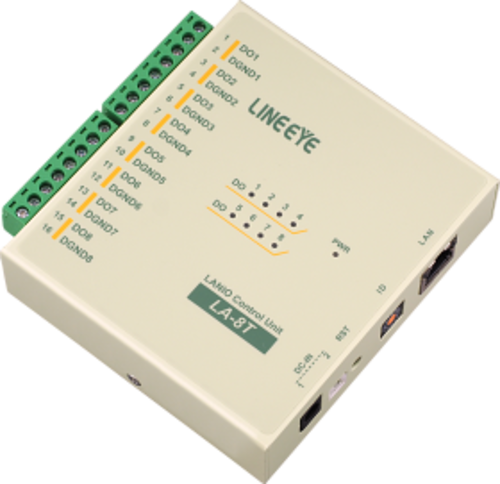 ラインアイ　LAN接続型デジタルIOユニット　LA-8T