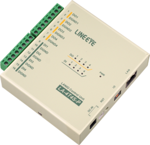 ラインアイ　LAN接続型デジタルIOユニット　LA-4T4S-P