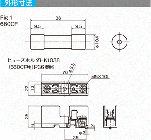 ZDIEVYPP 660GHX125 高速ヒューズ 660GH-100/80/63/40/160/250