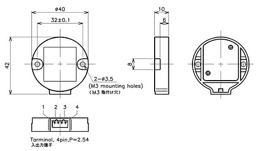 緑測器　MEMS式2軸傾斜センサ　THD2060Z-DB