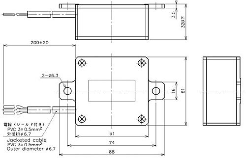 緑測器　無接触式1軸傾斜センサ　WR-7UHA360