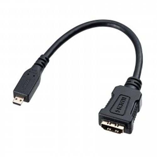 サンワサプライ　HDMI変換アダプタ（マイクロHDMI)0.1m　AD-HD20MCK「在庫掲載」