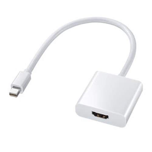 サンワサプライ　Mini DisplayPort-HDMI変換アダプタ　AD-MDPHD04「在庫掲載」