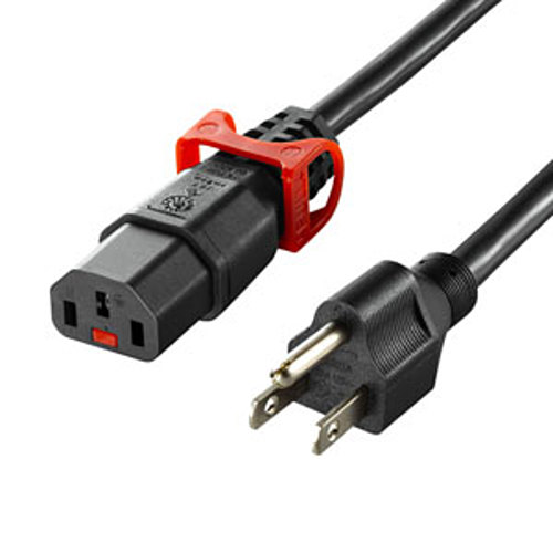サンワサプライ　抜け防止ロック式電源コードロックプラス（1m）　APW15-515C13LP-10「在庫掲載」