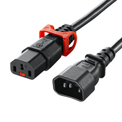 サンワサプライ　抜け防止ロック式電源コードロックプラス（1m）　APW15-C14C13LP-10「在庫掲載」