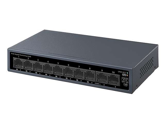 アイ・オー・データ機器　POE給電対応インジェクター（Giga　8+2ポート）　BSH-GP210