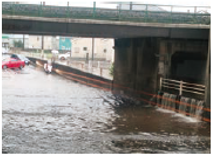 道路などの冠水危険箇所監視