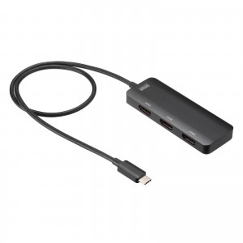 サンワサプライ　USB Type C-HDMI変換アダプタ(3ポート/4K対応)　AD-ALCMST3HD2