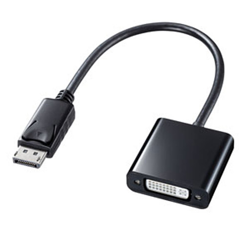 サンワサプライ　DisplayPort-DVI変換アダプタ　AD-DPDV04