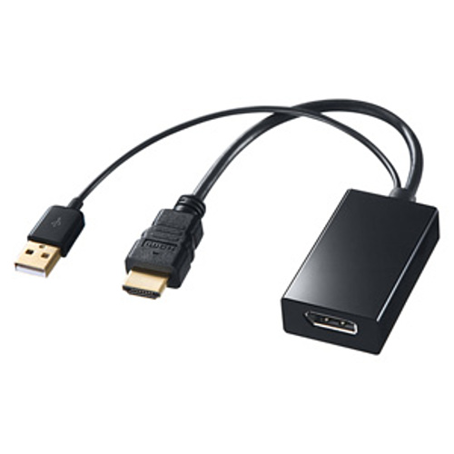 サンワサプライ　HDMI-DisplayPort変換アダプタ　AD-DPFHD01