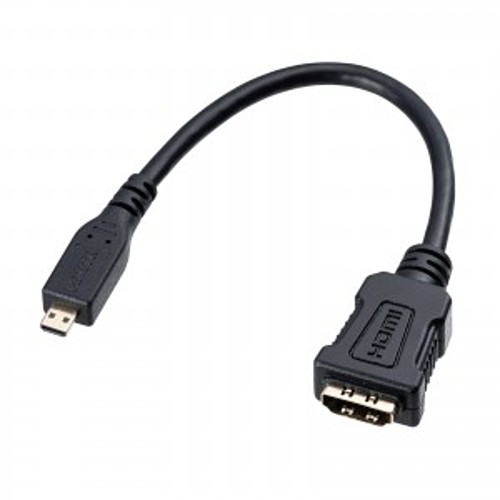 サンワサプライ　HDMI変換アダプタ（マイクロHDMI)0.1m　AD-HD20MCK