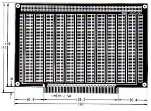 タカス電子製作所 デジタル回路ユニバーサル基板 D-713-241