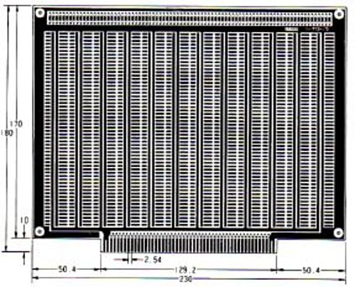タカス電子製作所 デジタル回路ユニバーサル基板 D-713-251