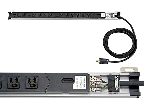 摂津金属工業 DZ-1002012C2 コンセントバー（100V 20A 12口 2系統）-