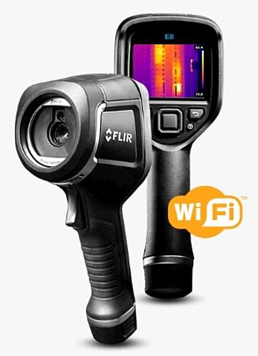 FLIR　赤外線サーモグラフィ　Exシリーズ　E8 XT（Wi-Fi）　63908-0905 【送料無料】
