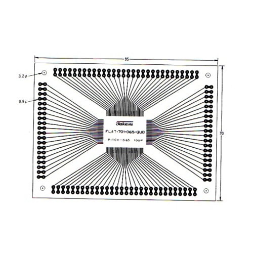 タカス電子製作所 ワンチップ基板 QUDパターン FLAT-701-065-QUD