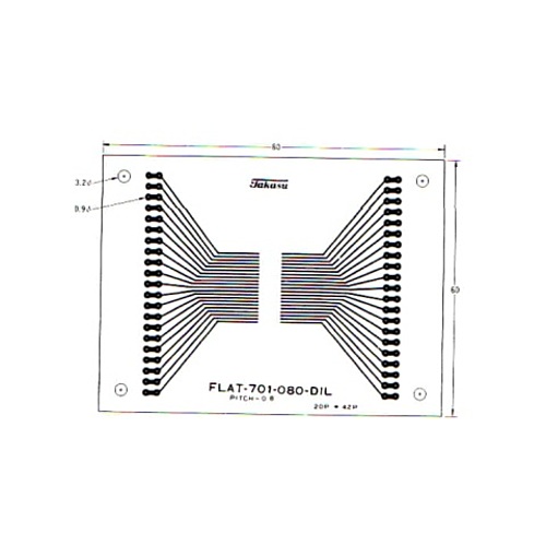 タカス電子製作所 ワンチップ基板 DILパターン FLAT-701-080-DIL