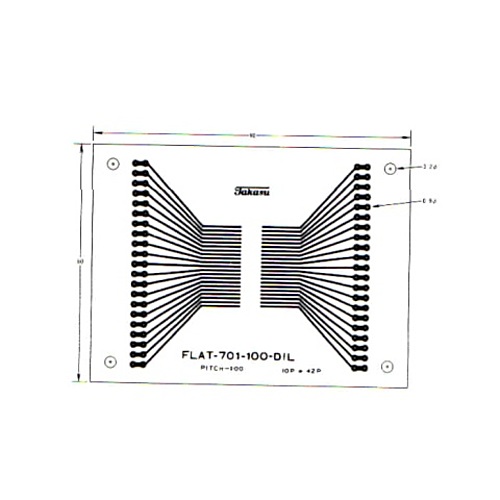 タカス電子製作所 ワンチップ基板 DILパターン FLAT-701-100-DIL