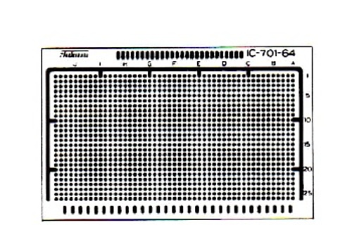 タカス電子製作所 IC用ユニバーサル基板（シングルパターン・一つ目模様） IC-701-64