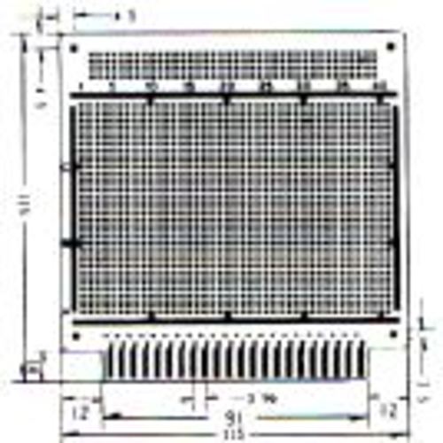 タカス電子製作所 シングルパターンスルホール基板 ICT-713-13