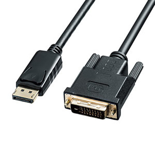 サンワサプライ　DisplayPort-DVI変換ケーブル　1m　KC-DPDVA10「在庫掲載」