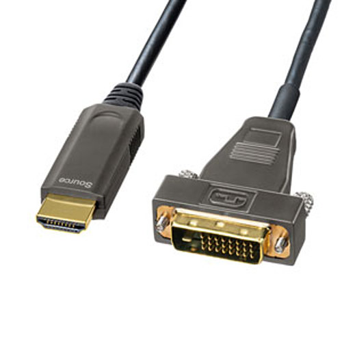 サンワサプライ　HDMI-DVI AOC(光ファイバ）ケーブル 10m　KM-HD21-FB100「在庫掲載」