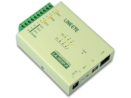 ラインアイ　LAN接続型デジタルIOユニット　リレー接点3出力/ドライ接点3入力　LA-3R3P-P