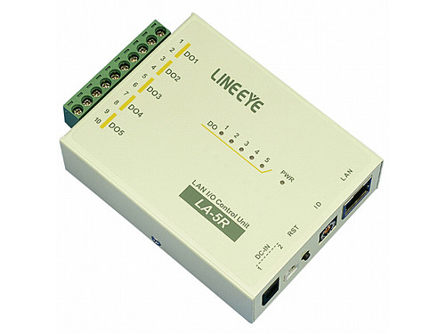 ラインアイ　LAN接続型デジタルIOユニット　リレー接点5出力　LA-5R(G)
