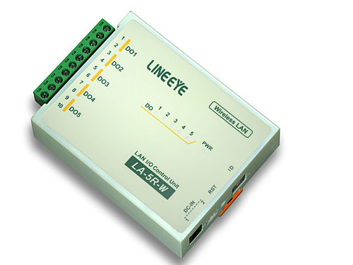 ラインアイ　無線LAN接続型デジタルIOユニット　リレー接点5出力　LA-5R-W