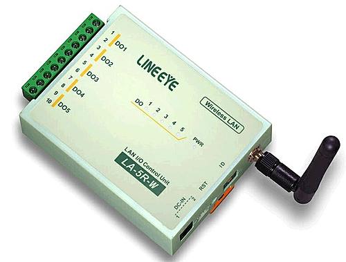 ラインアイ　無線LAN接続型デジタルIOユニット　リレー接点5出力　LA-5R-W2　