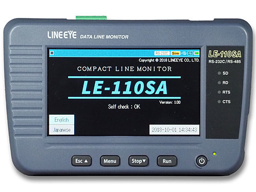 ラインアイ　データラインモニター RS-232C、RS-422/485対応　LE-110SA
