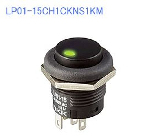 注目>NKKスイッチズ　照光式押ボタンスイッチ　LP01-15CH1CKNS1KM
