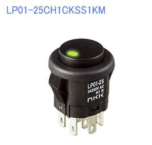 注目>NKKスイッチズ　照光式押ボタンスイッチ　LP01-25CH1CKSS1KM