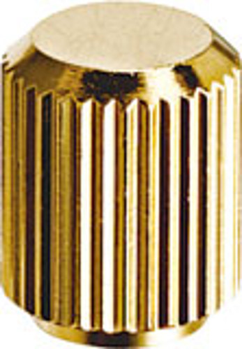 廣杉計器　黄銅　ローレットナット（段付・袋型・金メッキ）　NBNT-320DG