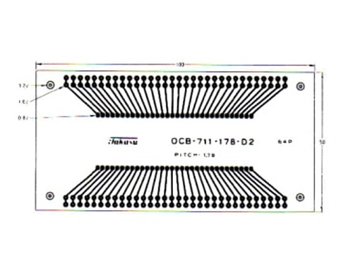 タカス電子製作所 1.78mm基板 ワンチップパターン OCB-711-178-D2
