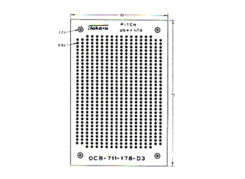 タカス電子製作所 1.78×2.54mm基板 シングルパターン OCB-711-178-D3