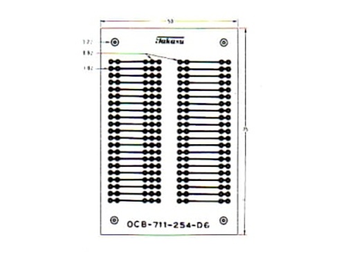 タカス電子製作所 2.54mm基板 ワンチップパターン OCB-711-254-D6