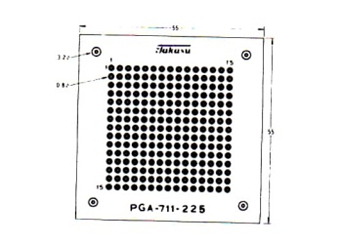 タカス電子製作所 コネクター基板 シングルパターン PGA-711-225