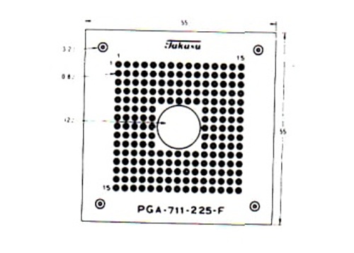 タカス電子製作所 コネクター基板 シングルパターン PGA-711-225F