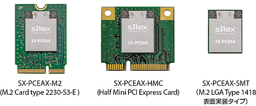 サイレックス・テクノロジー　Wi-Fi 6/6E対応 無線モジュール 『SX-PCEAXシリーズ』