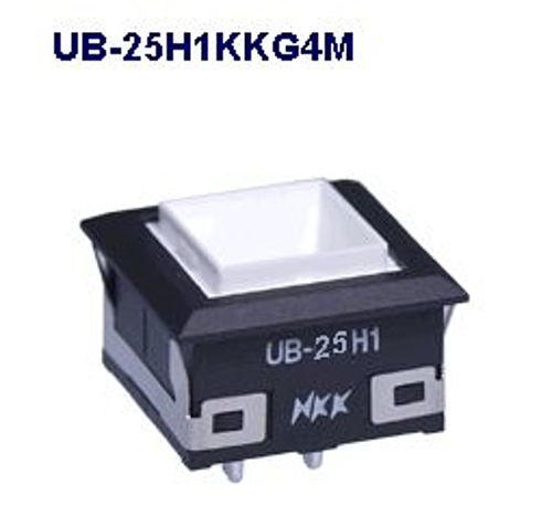 注目>NKKスイッチズ　照光押ボタンスイッチ　UB-25H1KKG4M