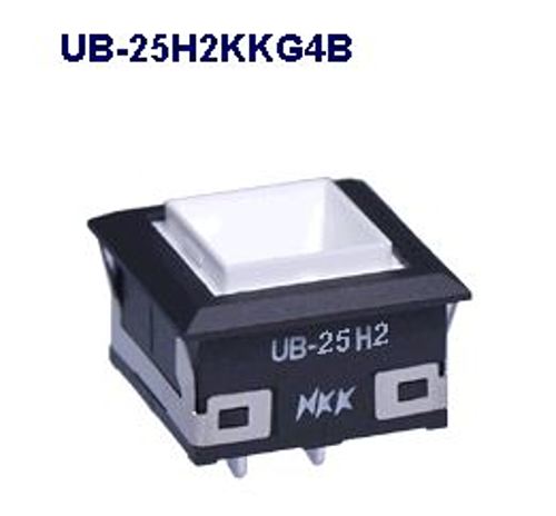 注目>NKKスイッチズ　照光押ボタンスイッチ　UB-25H2KKG4B