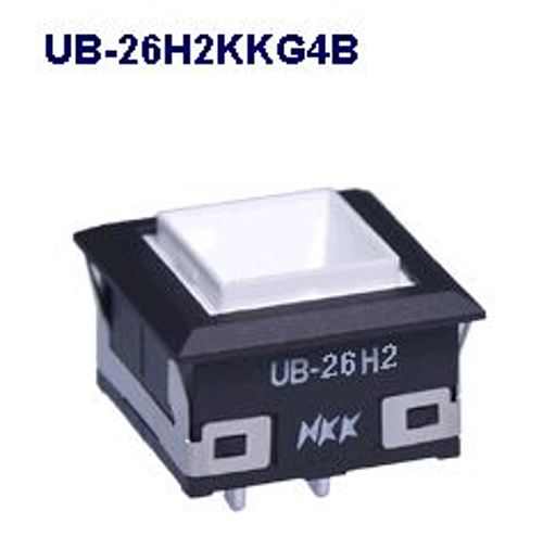 注目>NKKスイッチズ　照光押ボタンスイッチ　UB-26H2KKG4B
