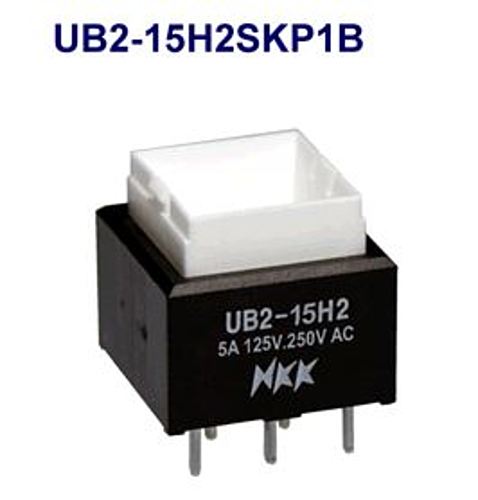 注目>NKKスイッチズ　照光式押ボタンスイッチ　UB2-15H2SKP1B