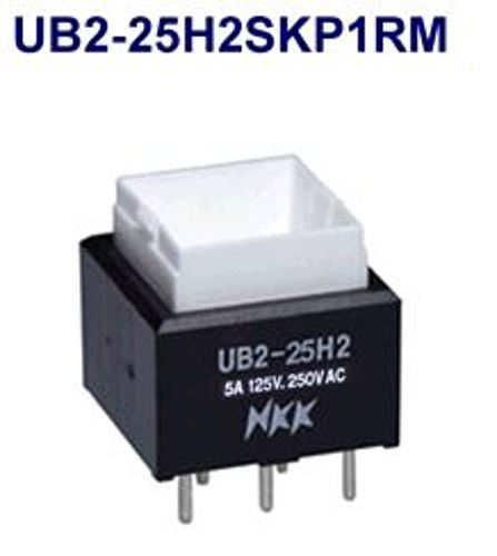注目>NKKスイッチズ　照光式押ボタンスイッチ　UB2-25H2SKP1RM