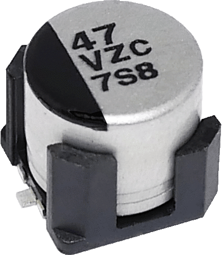 パナソニック　導電性高分子ハイブリッドアルミ電解コンデンサ　ZCシリーズ　EEHZC1E470V