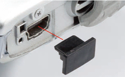 タカチ電機工業　USBC型 MINI-USB・MICRO-USB用コネクタ防塵プラグ　USBC-10